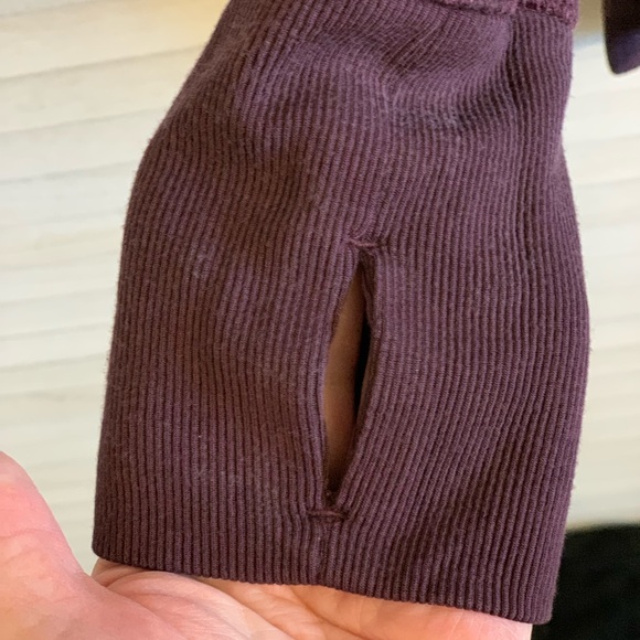 Athleta Deep Purple Waffle Top - Picture 3 of 6